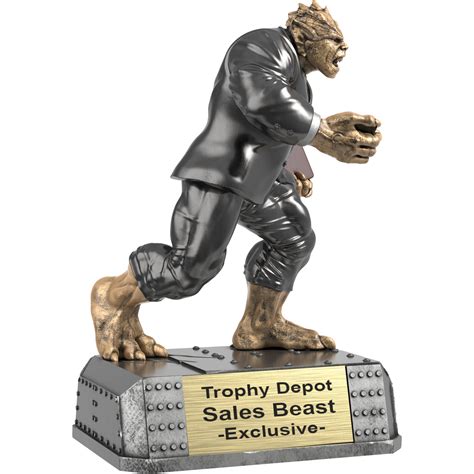 Sales Beast, Monster Sculpture Trophy - 6.75 inch - Trophy Depot