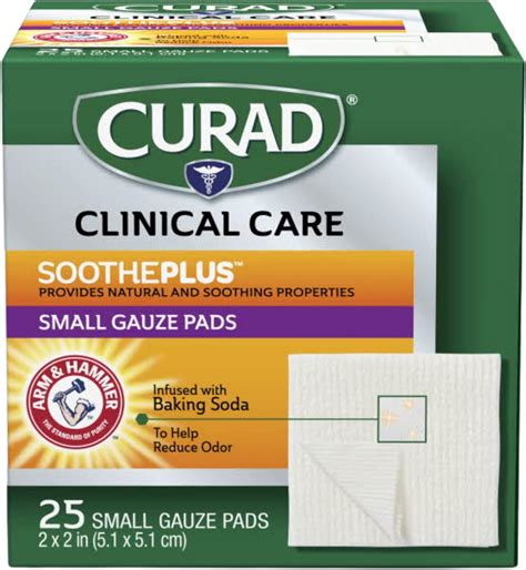 Amazon Curad Sootheplus Gauze Pads With Arm Hammer Baking Soda