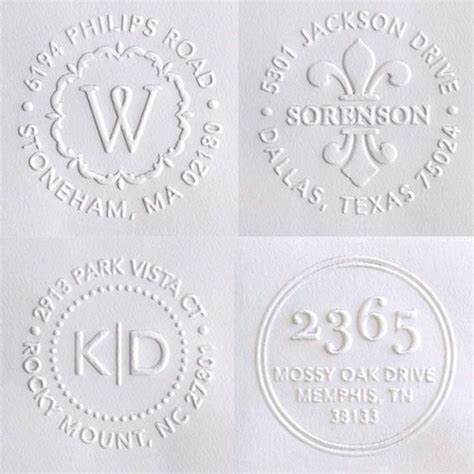 Custom Embosser Embosser Address Embosser Embossing Stamp Etsy