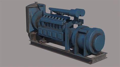 3d Diesel Generator Pbr Turbosquid 1489831