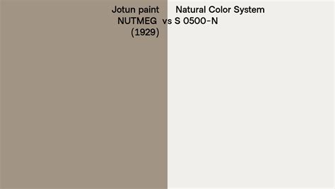 Jotun Paint Nutmeg Vs Natural Color System S N Side By Side