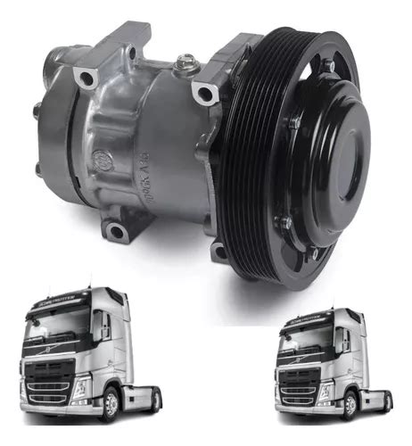 Compressor Ar Condicionado Volvo Fh Robocop 15 Subst Tampa