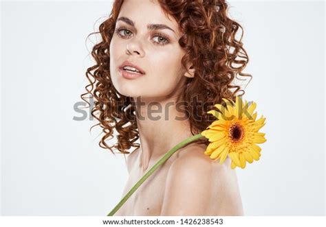Woman Naked Back Curly Hair Hairstyle Stock Photo Shutterstock