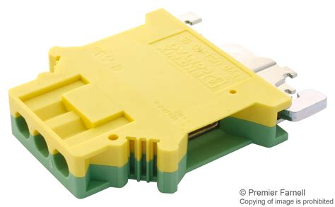 USLKG 16 Phoenix Contact DIN Rail Mount Terminal Block 2 Positions