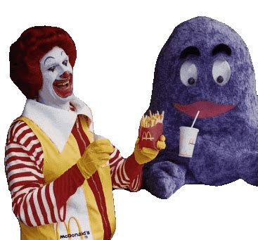 Ronald Mcdonald Mcdonald'S Sticker - Ronald mcdonald Mcdonald's Grimace ...