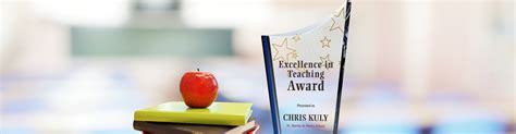 Custom Crystal Award Plaques For Teachers | DIY Awards