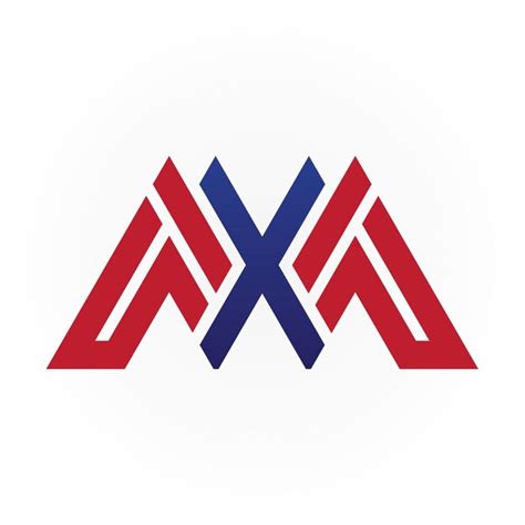 Vektorvorlage F R Das Design Des Axa Logos Mit Anfangsbuchstaben