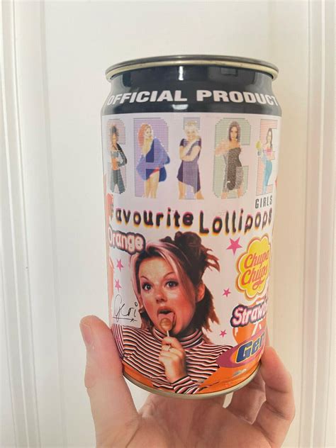 Spice Girls Chupa Chups Lollipop Tin Ginger Spice Geri Halliwell Empty