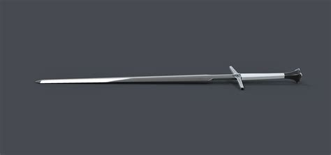 Silver Sword From The Witcher Tv Series 3d Model 3d Printable Cgtrader