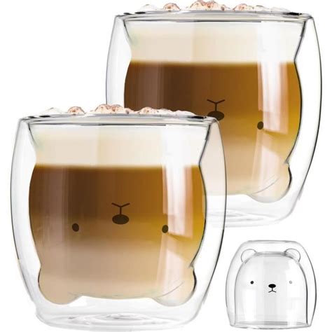 Verres Double Paroi Ml Cacao Verres Caf Verres Th