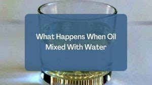 Oil And Water Mix Science Shorts