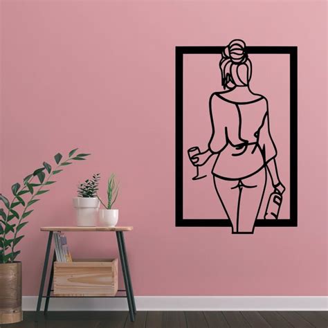 Sexy Woman Wall Art Svg Dxf EPS AI And PDF Files Plasma Cut File Wall