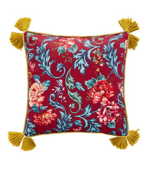 Baroque Floral Tassel Cushion Cushions And Throws Joe Browns