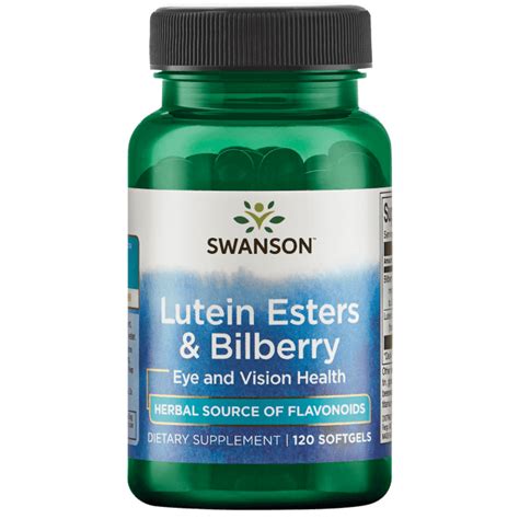 Swanson Lutein Esters And Bilberry 120 Softgels Walmart