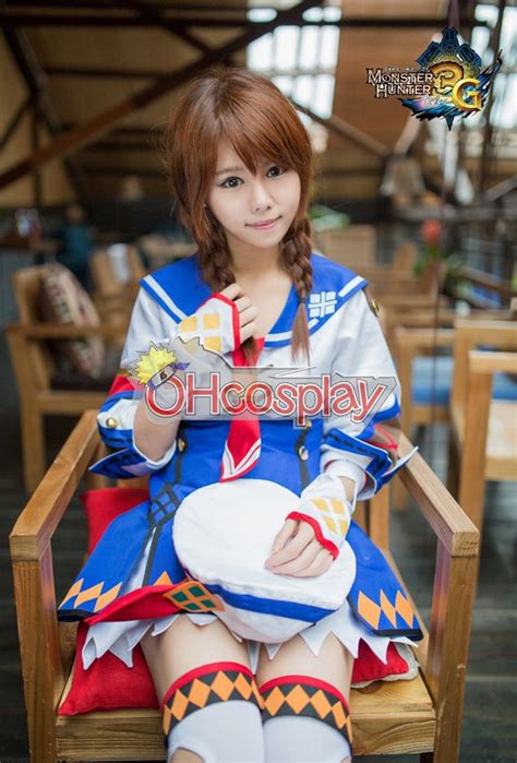 Monster Hunter Costumes 3g Female Cashier Cosplay Costume 7979