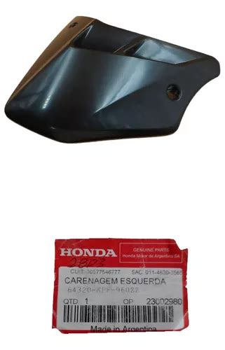 Aba Tanque Esquerda Cbx Strada Primer Original Honda Parcelamento