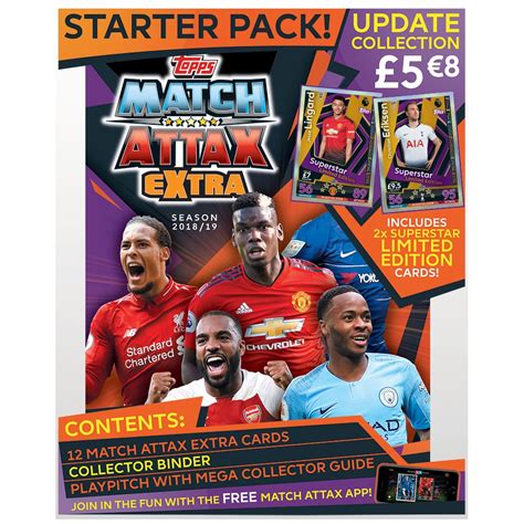 Buy 2018-19 Topps Match Attax Extra EPL Cards Starter Pack!