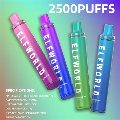 Elfworld 2500 Disposable Vape Pod Device