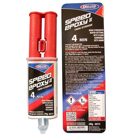 SPEED EPOXY II 4 MIN 71g Deluxe Materials colla epossidica AD66