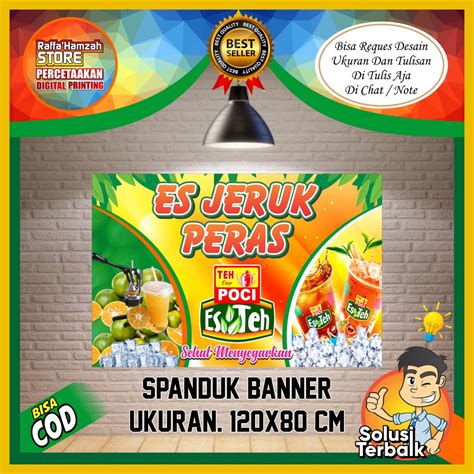 Jual spanduk banner es teh poci spanduk banner es jeruk peras spanduk es teh poci spanduk es ...