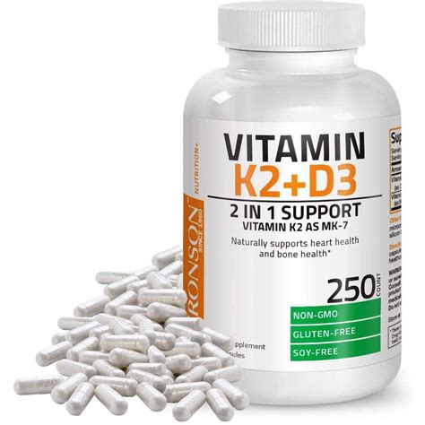 Jual Bronson Vitamin K2 MK7 90 Mcg With D3 5000 IU 250 Capsule