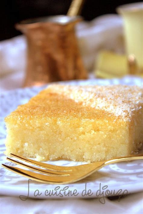 Basboussa à la noix de Coco recette facile sans oeufs