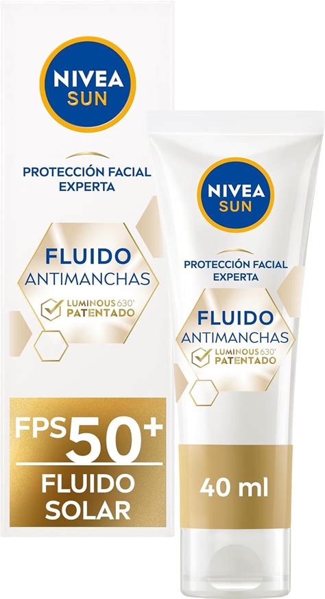 NIVEA SUN Fluido Facial Solar Luminous 630 FP50 1 X 40 Ml Crema Con