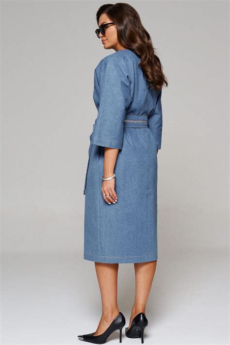 Платье Beautiful & Free арт. 6114 джинс - Изысканный стиль