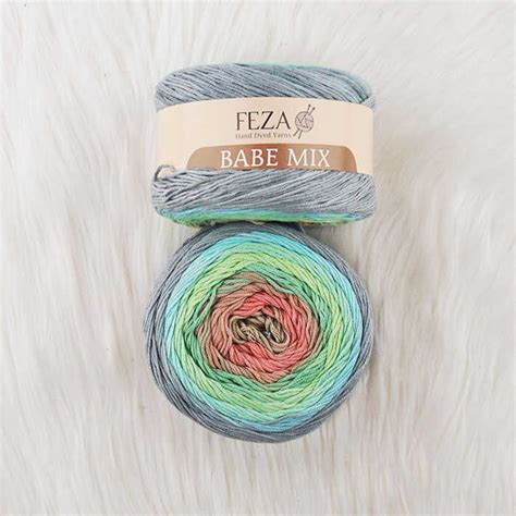 FEZA BABE MİX EL ÖRGÜ İPİ 330 MT 100 GR COTTON İPLİKLER FEZA