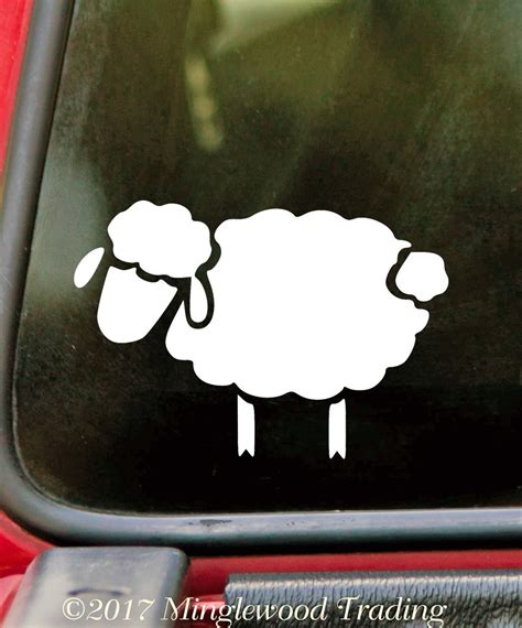 Sheep Vinyl Decal Sticker Lamb Farm Animal Etsy