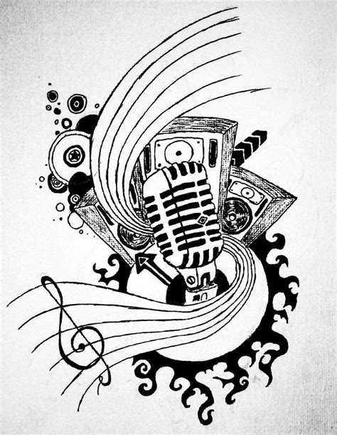 Music Tattoo Stencils