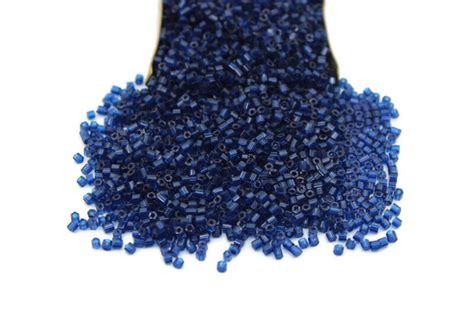 11 0 2 Cut Cobalt Blue Tr Hex Glass Czech Seed Beads Etsy