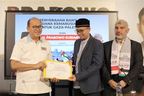 Hari Pertama Kampanye Tkn Prabowo Gibran Berikan Bantuan Ke Palestina