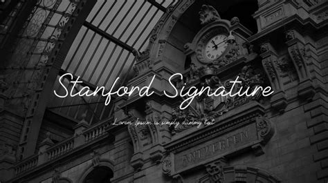 Stanford Signature Font : Download Free for Desktop & Webfont