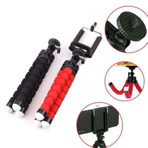 Universal Cell Phone Holder Flexible Octopus Tripod Bracket Selfie ...