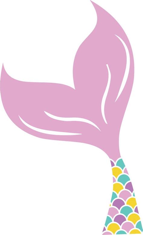 Pink mermaid tail fairytale wall sticker – Artofit