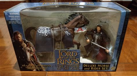 Lord Of The Rings Aragorn With Brego Action Figure By Toy Biz Hobbies