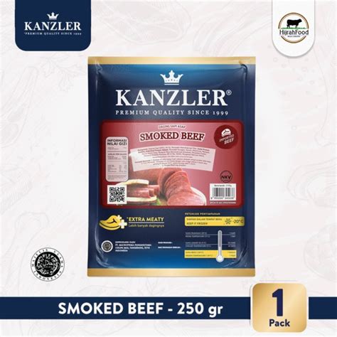 Jual Kanzler Smoked Beef Ham Slice Round Daging Sapi Asap Gr