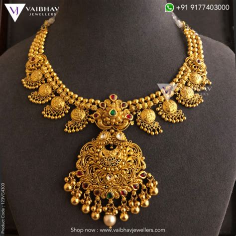 Antique Necklace Collection By Vaibhav Jewellers Indian Jewellery Designs