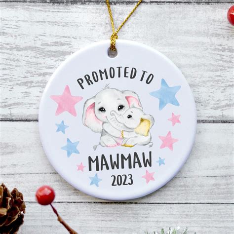 Promoted To Mawmaw 2023 Ornament Mawmaw 2023 T Mawmaw Christmas