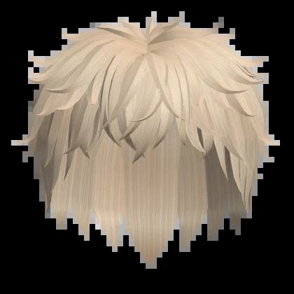Fluffy Messy Hair Blonde Roblox Item Rolimon S