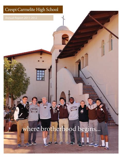 where brotherhood begins... - Crespi Carmelite High School