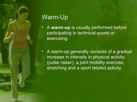 Warm Up And Cool Down Ppt Free Download