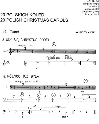 Witold Lutosławski: 20 Polish Christmas Carols sheet music | nkoda