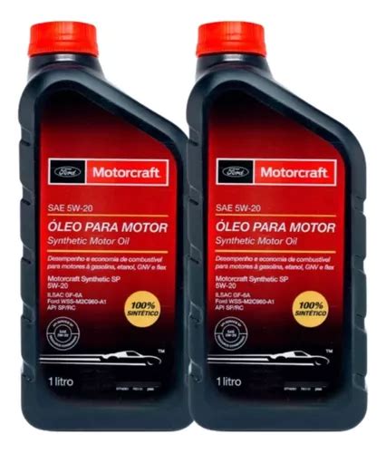 02 Litros Óleo Original Motorcraft 5w20 Sintético Api Sp Sae Frete grátis