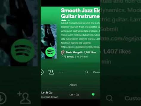 Spotify Playlist Smooth Jazz Electric Guitars Jeff Goloub