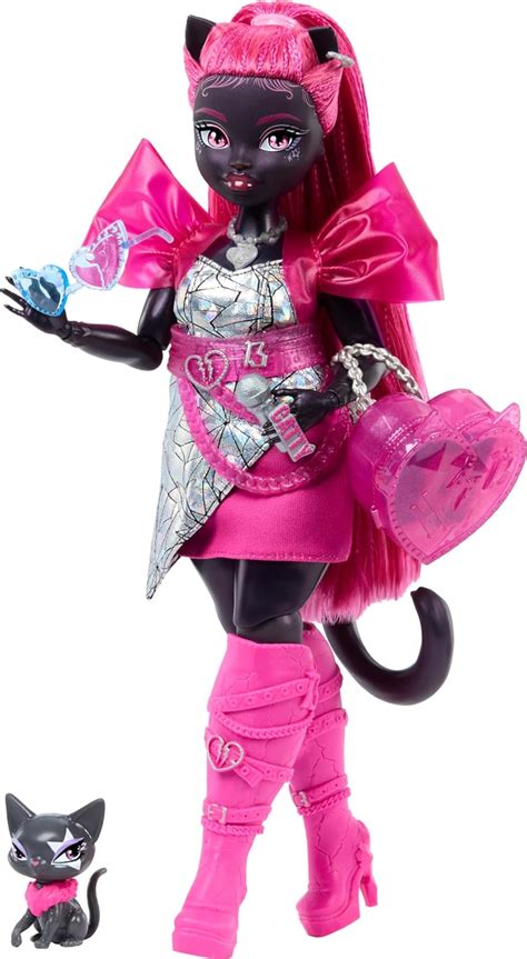 Amazon Monster High Mu Eca Catty Noir Werecat Con Amuleto De Gato