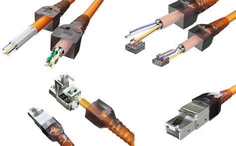 Connecteur RJ45 sans Outil Cat 6a Fiche Mâle Réseau 10Gbit s Fiche à