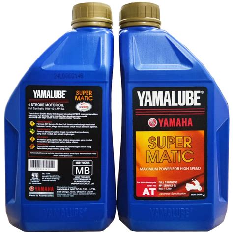 Jual Oli Mesin Yamalube Super Matic W Ml Lt Shopee Indonesia