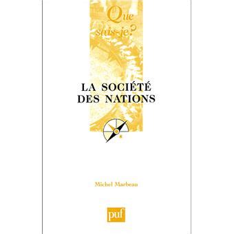 La Soci T Des Nations Poche Michel Marbeau Achat Livre Fnac